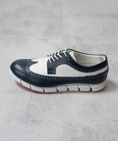MEN'S BIGI(メンズビギ)の「【HIROSHI TSUBOUCHI】ウイングチップシューズ(ローファー・メンズ・ブルー系その他/ネイビー/ホワイト・01/02/03)」の5枚目の写真