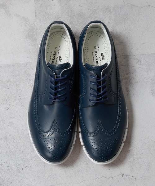 MEN'S BIGI(メンズビギ)の「【HIROSHI TSUBOUCHI】ウイングチップシューズ(ローファー・メンズ・ブルー系その他/ネイビー/ホワイト・01/02/03)」の13枚目の写真