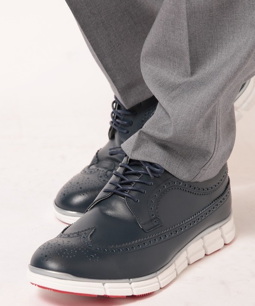 MEN'S BIGI(メンズビギ)の「【HIROSHI TSUBOUCHI】ウイングチップシューズ(ローファー・メンズ・ブルー系その他/ネイビー/ホワイト・01/02/03)」の16枚目の写真