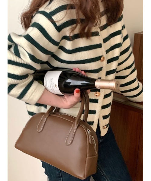 SETUP7（セットアップセブン）の「【SETUP7】クルーネックボーダーカーディガン SCCH289（カーディガン/ボレロ・レディース・ブラック/レッド・FREE）」の8枚目の写真