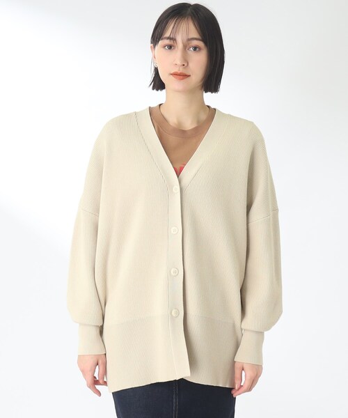 THE SHOP TK （ザ ショップ ティーケー ）の「◆【着回し◎/ヒップが隠れる丈/洗える】ミドルカーディガン（カーディガン/ボレロ・レディース・ライトベージュ/ライトパープル/イエロー・11/12/13）」の13枚目の写真