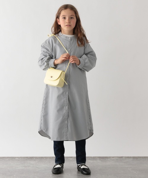 GLOBAL WORK（グローバルワーク）の「ニットベストセットシャツワンピース/174433（ワンピース・キッズ・ベージュ/アイボリー・150cm/130cm/110cm/140cm/100cm/160cm/120cm）」の4枚目の写真