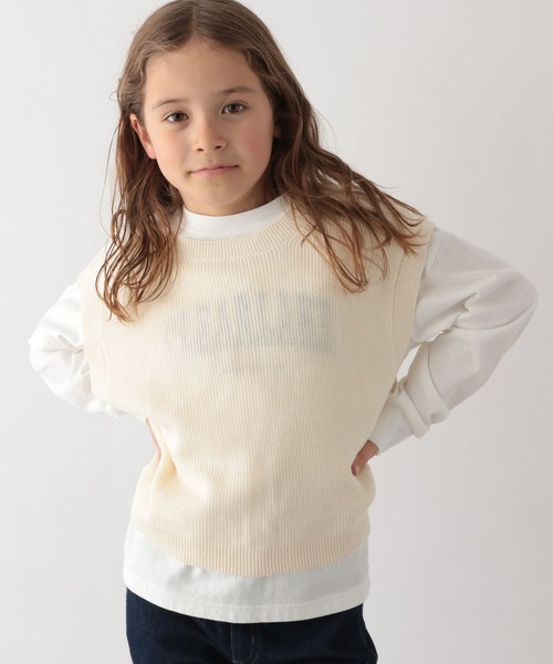 GLOBAL WORK（グローバルワーク）の「ニットベストセットシャツワンピース/174433（ワンピース・キッズ・ベージュ/アイボリー・150cm/130cm/110cm/140cm/100cm/160cm/120cm）」の11枚目の写真