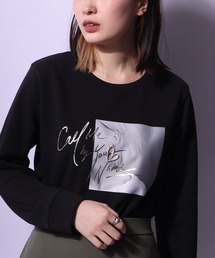Anna Nicola コットンダンボールピアスチャーム フォトプルオーバー
