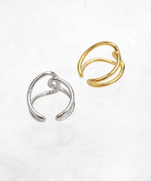 blackdia ocean（ブラックダイヤオーシャン）の「blackdia ocean フィットクロスリング（リング・レディース・シルバー/ゴールド・11号/13号/16号）」の6枚目の写真