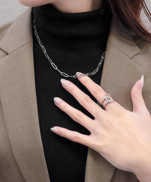 blackdia ocean（ブラックダイヤオーシャン）の「blackdia ocean フィットクロスリング（リング・レディース・シルバー/ゴールド・11号/13号/16号）」の10枚目の写真