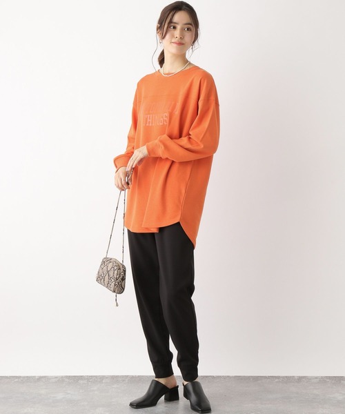 LEPSIM（レプシィム）の「チュニックロゴスウェット　185910（Tシャツ/カットソー・レディース・ライトグレー/ライトブルー/グレー/オレンジ・FREE）」の7枚目の写真