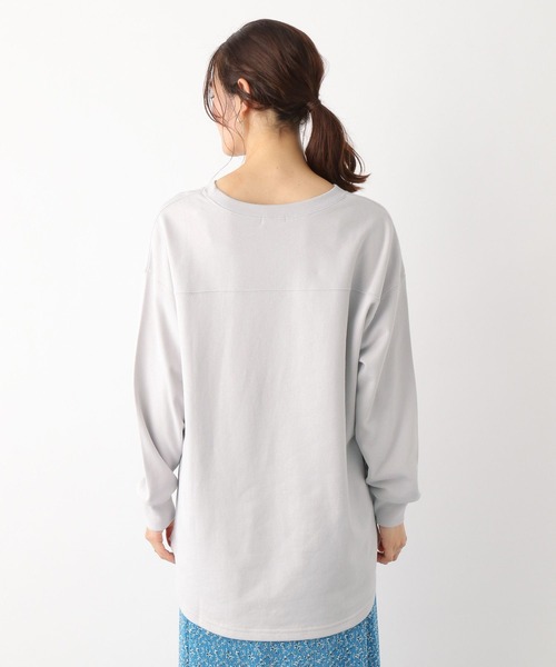 LEPSIM（レプシィム）の「チュニックロゴスウェット　185910（Tシャツ/カットソー・レディース・ライトグレー/ライトブルー/グレー/オレンジ・FREE）」の22枚目の写真