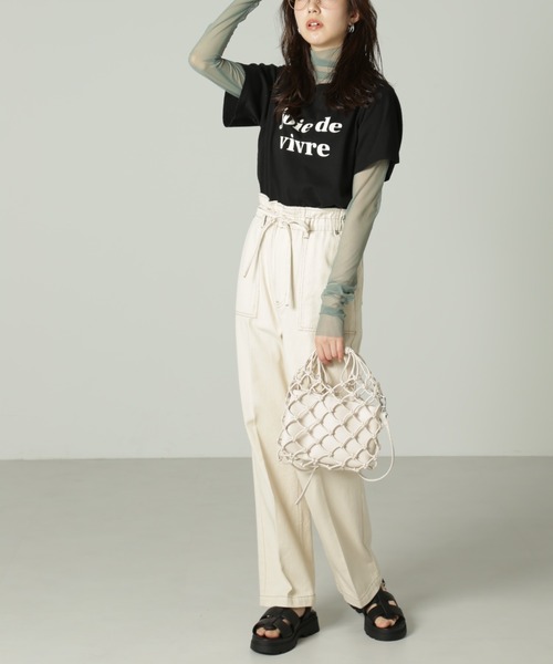 FREE'S MART（フリーズマート）の「◆カラーロゴプリントコンパクトTシャツ（Tシャツ/カットソー・レディース・ブラック/ピンク/ホワイト・FREE）」の18枚目の写真