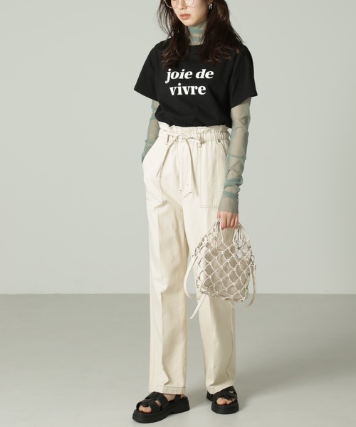 FREE'S MART（フリーズマート）の「◆カラーロゴプリントコンパクトTシャツ（Tシャツ/カットソー・レディース・ブラック/ピンク/ホワイト・FREE）」の4枚目の写真