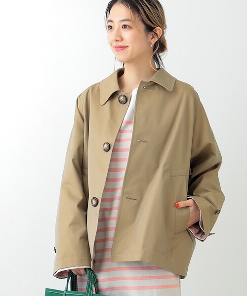 Ray BEAMS(レイビームス)の「GYMPHLEX × Ray BEAMS / 別注 ラグラン ジャケット(ミリタリージャケット・レディース・ベージュ・12/14)」の6枚目の写真