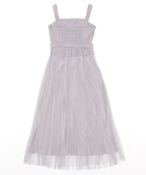 ANDGEEBEE（アンジービー）の「チュールプリーツキャミワンピ（ワンピース・レディース・グレー/アイボリー・MEDIUM）」の16枚目の写真