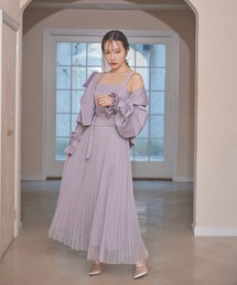 ANDGEEBEE | チュールプリーツキャミワンピ(ワンピース)