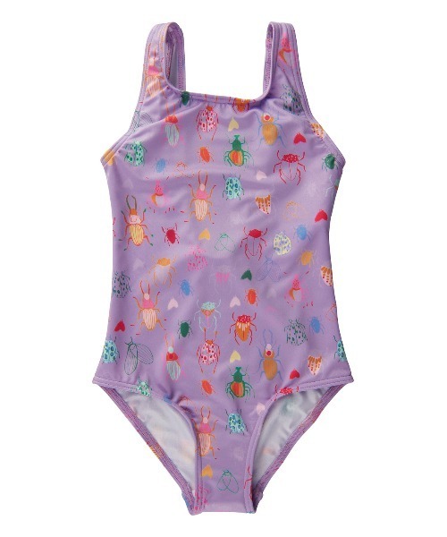 soft gallery(ソフトギャラリー)の「Soft Gallery / 昆虫柄スイムウェア(水着・キッズ・パープル・6Y/4Y/8Y/7Y)」の1枚目の写真