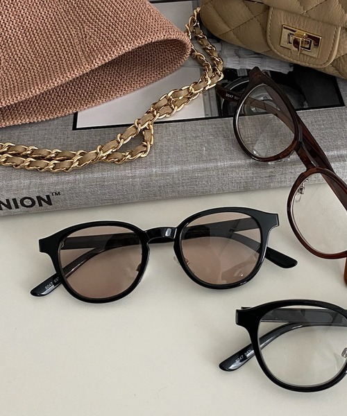 DouDou（ドゥドゥ）の「メガネ（サングラス・レディース・ブラウン/ブラック/ブラウン系その他/ブラック系その他・FREE）」の3枚目の写真