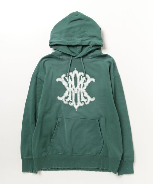MYne（マイン）の「"KKM" Printed Aged Hoodie（スウェット・メンズ・ホワイト/ブラック/グリーン・M/L/S）」の3枚目の写真