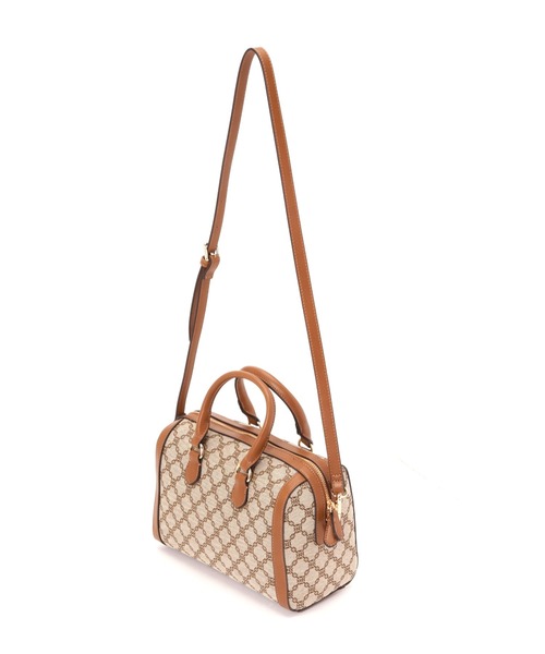 N.（N. Natural Beauty Basic）（エヌエヌナチュラルビューティーベーシック）の「◆モノグラムジャガードボストンバッグ（ボストンバッグ・レディース・ベージュ系その他・ﾌﾘ-）」の9枚目の写真