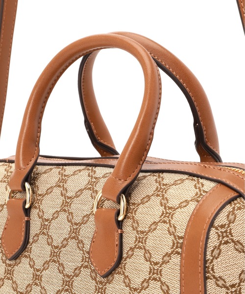 N.（N. Natural Beauty Basic）（エヌエヌナチュラルビューティーベーシック）の「◆モノグラムジャガードボストンバッグ（ボストンバッグ・レディース・ベージュ系その他・ﾌﾘ-）」の5枚目の写真