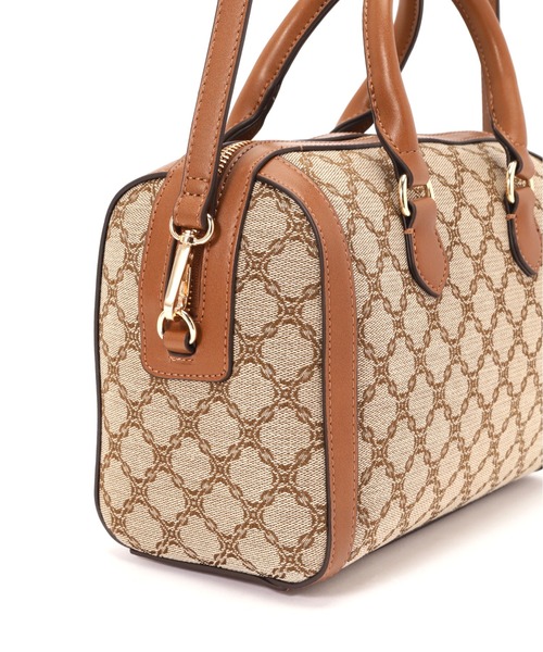 N.（N. Natural Beauty Basic）（エヌエヌナチュラルビューティーベーシック）の「◆モノグラムジャガードボストンバッグ（ボストンバッグ・レディース・ベージュ系その他・ﾌﾘ-）」の3枚目の写真