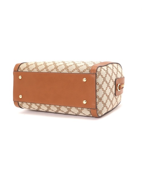 N.（N. Natural Beauty Basic）（エヌエヌナチュラルビューティーベーシック）の「◆モノグラムジャガードボストンバッグ（ボストンバッグ・レディース・ベージュ系その他・ﾌﾘ-）」の8枚目の写真