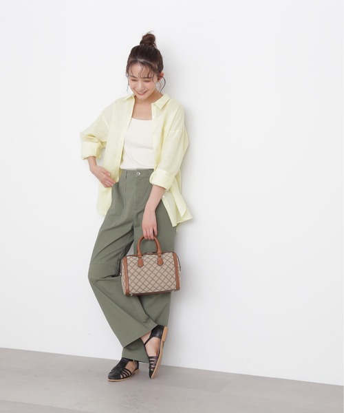 N.（N. Natural Beauty Basic）（エヌエヌナチュラルビューティーベーシック）の「◆モノグラムジャガードボストンバッグ（ボストンバッグ・レディース・ベージュ系その他・ﾌﾘ-）」の6枚目の写真