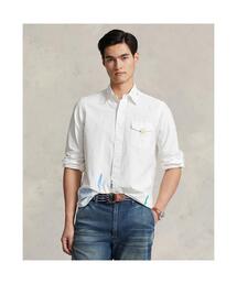 【極美品】Polo RalphLauren ペイント　スプラッター　シャツ　白 POLO RALPH LAUREN CHILDRENSWEAR（ポロ ラルフ ローレン