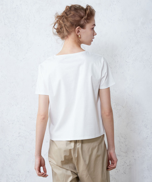 LE SOUK HOLIDAY(ルスークホリデー)の「ロゴTシャツ(Tシャツ/カットソー・レディース・オフホワイト/オレンジ/ブラック/サックスブルー・L/M)」の20枚目の写真