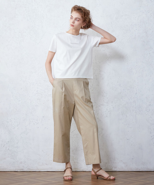 LE SOUK HOLIDAY(ルスークホリデー)の「ロゴTシャツ(Tシャツ/カットソー・レディース・オフホワイト/オレンジ/ブラック/サックスブルー・L/M)」の7枚目の写真