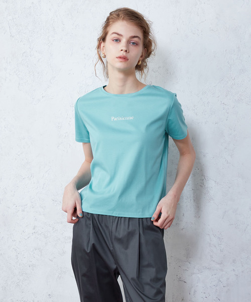 LE SOUK HOLIDAY(ルスークホリデー)の「ロゴTシャツ(Tシャツ/カットソー・レディース・オフホワイト/オレンジ/ブラック/サックスブルー・L/M)」の12枚目の写真