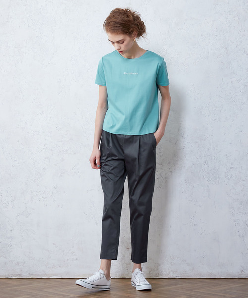 LE SOUK HOLIDAY(ルスークホリデー)の「ロゴTシャツ(Tシャツ/カットソー・レディース・オフホワイト/オレンジ/ブラック/サックスブルー・L/M)」の16枚目の写真