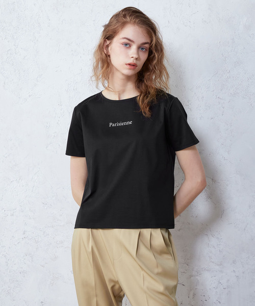 LE SOUK HOLIDAY(ルスークホリデー)の「ロゴTシャツ(Tシャツ/カットソー・レディース・オフホワイト/オレンジ/ブラック/サックスブルー・L/M)」の14枚目の写真