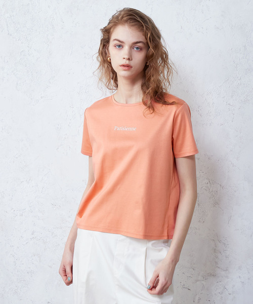 LE SOUK HOLIDAY(ルスークホリデー)の「ロゴTシャツ(Tシャツ/カットソー・レディース・オフホワイト/オレンジ/ブラック/サックスブルー・L/M)」の8枚目の写真