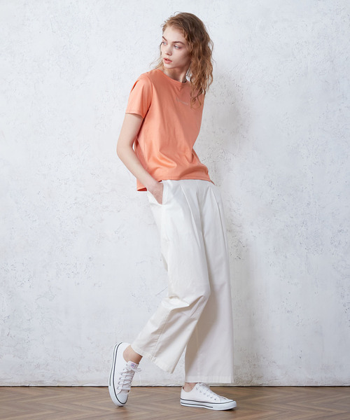 LE SOUK HOLIDAY(ルスークホリデー)の「ロゴTシャツ(Tシャツ/カットソー・レディース・オフホワイト/オレンジ/ブラック/サックスブルー・L/M)」の19枚目の写真