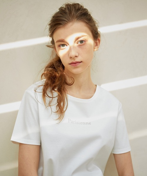 LE SOUK HOLIDAY(ルスークホリデー)の「ロゴTシャツ(Tシャツ/カットソー・レディース・オフホワイト/オレンジ/ブラック/サックスブルー・L/M)」の22枚目の写真