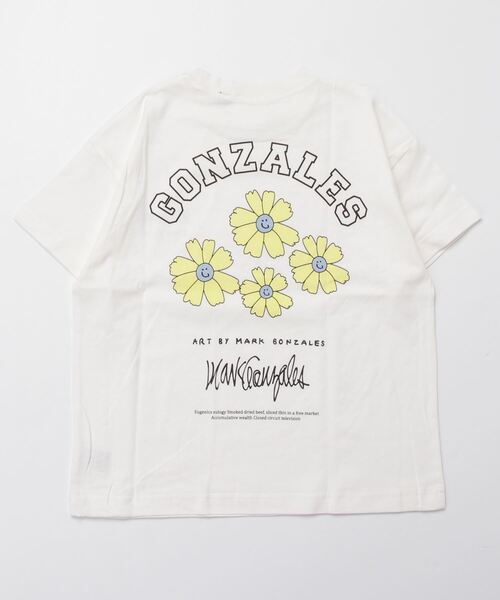 (What it isNt)ART BY MARKGONZALES(ワットイットイズント)の「(What it isNt)ART BY MARKGONZALES/ワット イット イズント マークゴンザレス キッズ Tシャツ 47130327(Tシャツ/カットソー・キッズ・ブラック×ブルー/イエロー×グリーン/ホワイト×イエロー・130cm/150cm/140cm/160cm)」の2枚目の写真