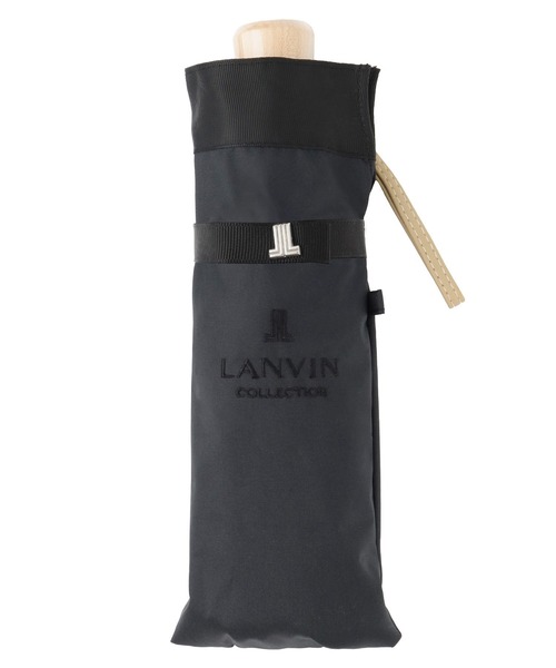 ランバンリボン付き折りたたみ晴雨兼用傘新品未使用品 晴雨兼用折りたたみ日傘 グログランリボン（折りたたみ傘