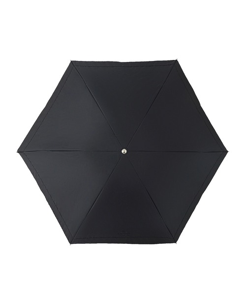 新品★ランバンコレクション★オーガンジー×グログラン晴雨兼用折りたたみ日傘★黒 晴雨兼用折りたたみ日傘 オーガンジーローズカットワーク