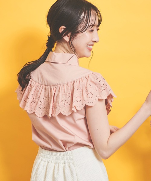 NOELA(ノエラ)の「フラワー刺繍ブラウス(シャツ/ブラウス・レディース・オレンジ/ブラック/オフホワイト・フリー)」の14枚目の写真