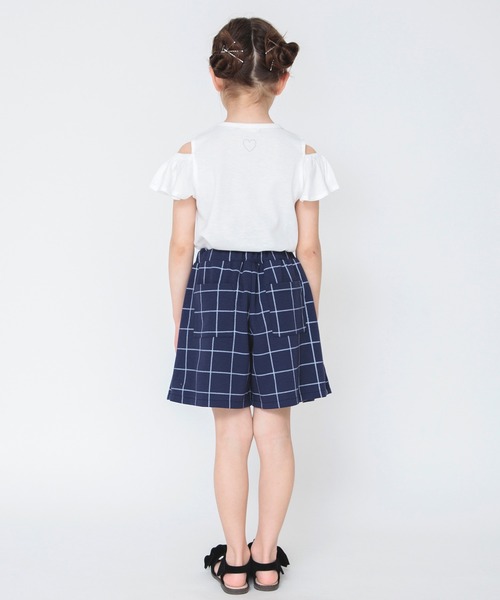 BRANSHES(ブランシェス)の「ラップスカパン(スカート・キッズ・ベージュ/ネイビー・100/90/120/110/150/130/140)」の8枚目の写真