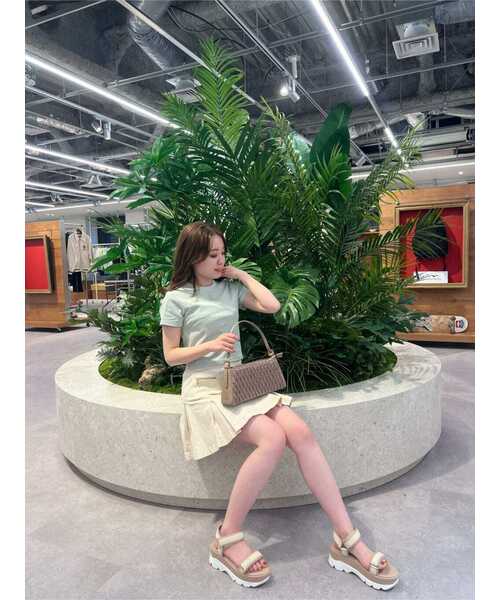 JILL by JILL STUART（ジルバイジルスチュアート）の「◇KIKO W/J コラボバッグ（キルト）（ハンドバッグ・レディース・ベージュ/パープル・FREE）」の3枚目の写真