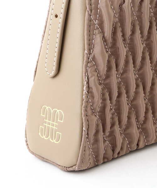 JILL by JILL STUART（ジルバイジルスチュアート）の「◇KIKO W/J コラボバッグ（キルト）（ハンドバッグ・レディース・ベージュ/パープル・FREE）」の14枚目の写真