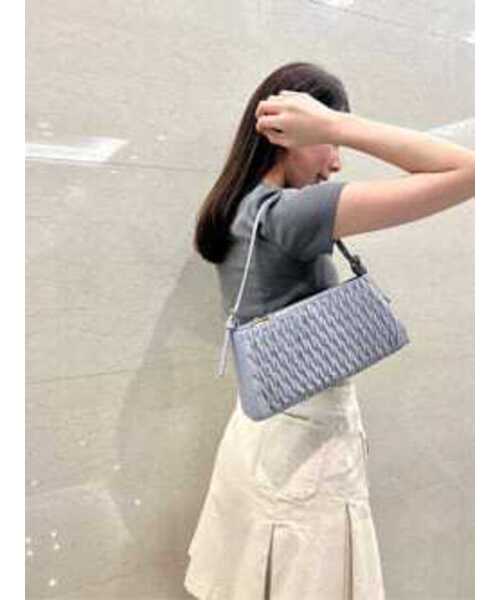 JILL by JILL STUART（ジルバイジルスチュアート）の「◇KIKO W/J コラボバッグ（キルト）（ハンドバッグ・レディース・ベージュ/パープル・FREE）」の22枚目の写真