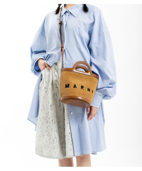 MARNI(マルニ)の「MINI BUCKET(ショルダーバッグ・レディース・ブラウン/ブラック・ONE SIZE)」の1枚目の写真