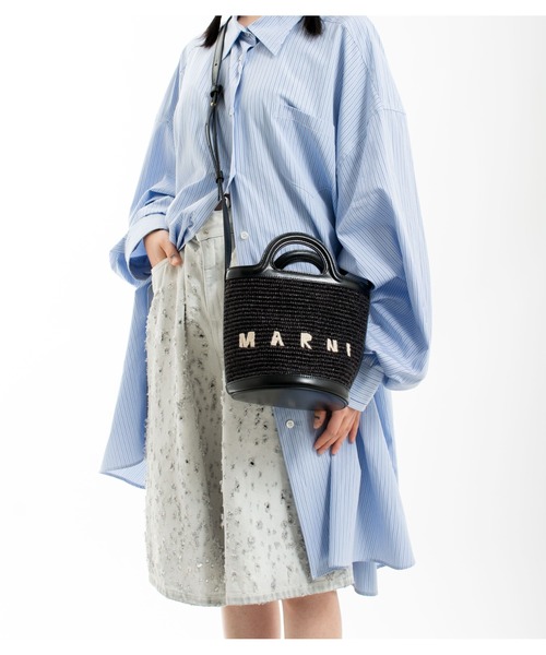 MARNI(マルニ)の「MINI BUCKET(ショルダーバッグ・レディース・ブラウン/ブラック・ONE SIZE)」の2枚目の写真