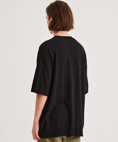 Saturdays NYC（サタデーズ ニューヨークシティ ）の「Crew Knit Tee（Tシャツ/カットソー・メンズ・ブラック/ブルー/ベージュ・L/XL/M）」の9枚目の写真