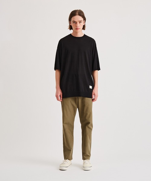 Saturdays NYC（サタデーズ ニューヨークシティ ）の「Crew Knit Tee（Tシャツ/カットソー・メンズ・ブラック/ブルー/ベージュ・L/XL/M）」の16枚目の写真