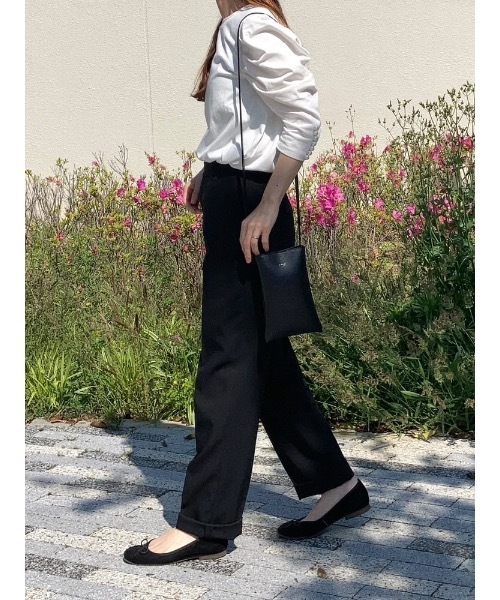ANOTHER S(アナザーエス)の「パール付きボリューム袖コットンカットソー(Tシャツ/カットソー・レディース・グレイッシュベージュ/ブラック/ホワイト・FREE)」の10枚目の写真
