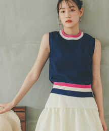 N.（N. Natural Beauty Basic） | ◆マルチカラーメッシュニット(ニット/セーター)