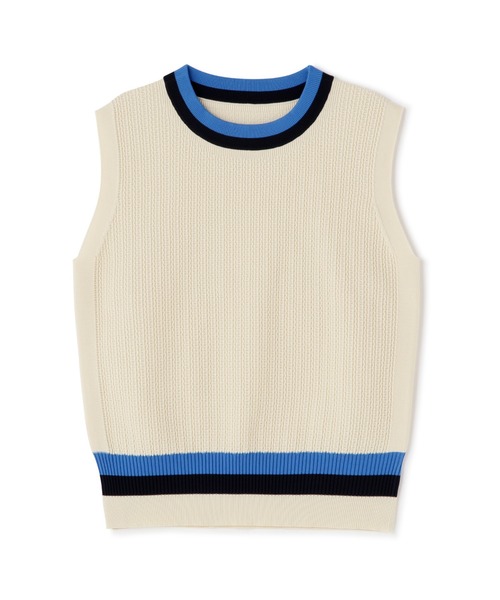 N.（N. Natural Beauty Basic）（エヌエヌナチュラルビューティーベーシック）の「◆マルチカラーメッシュニット（ニット/セーター・レディース・ナチュラル/ネイビー/オフホワイト・MEDIUM）」の17枚目の写真