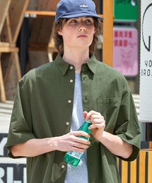 コットンリネン オーバーサイズ レギュラーカラーS/Sシャツ EMMA CLOTHES
